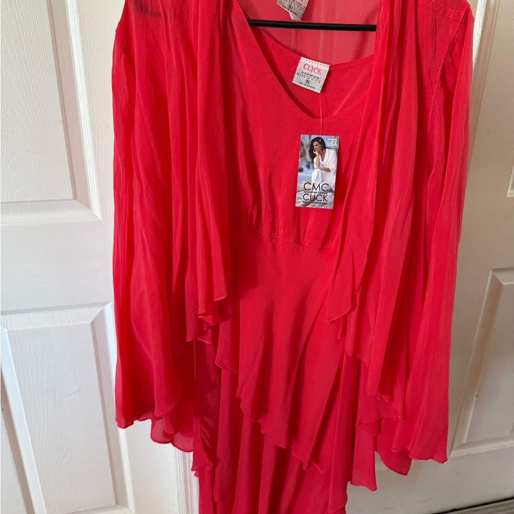 Chic Asymmetrical Pink Dress